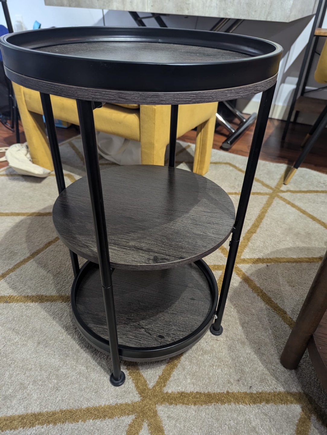Black and Brown Side Table - photo 2