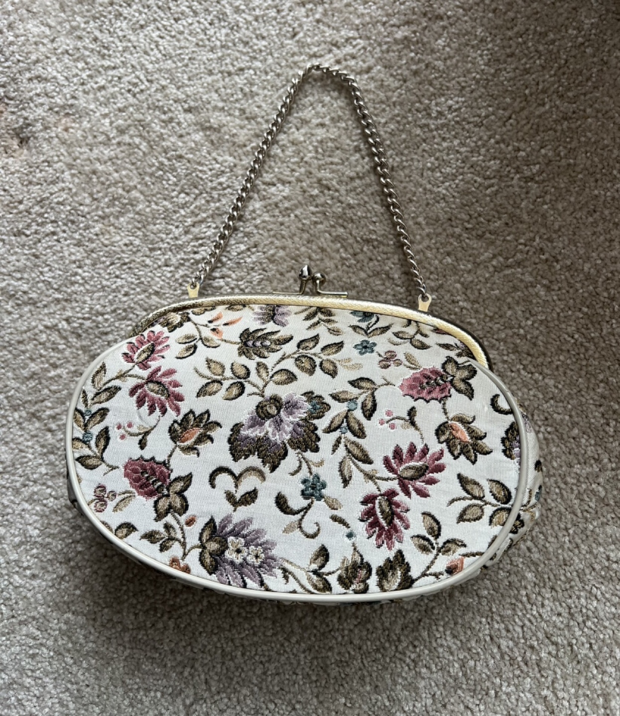 Vintage Floral Clutch Purse