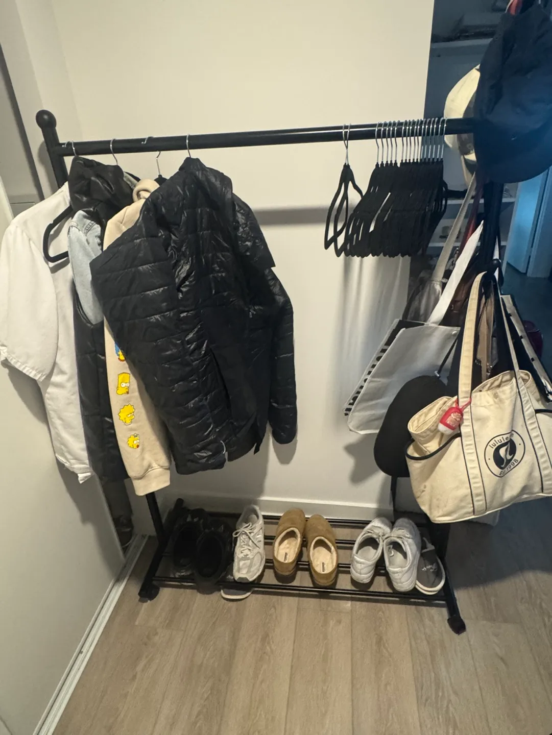 Black Metal Clothing Rack thumbnail