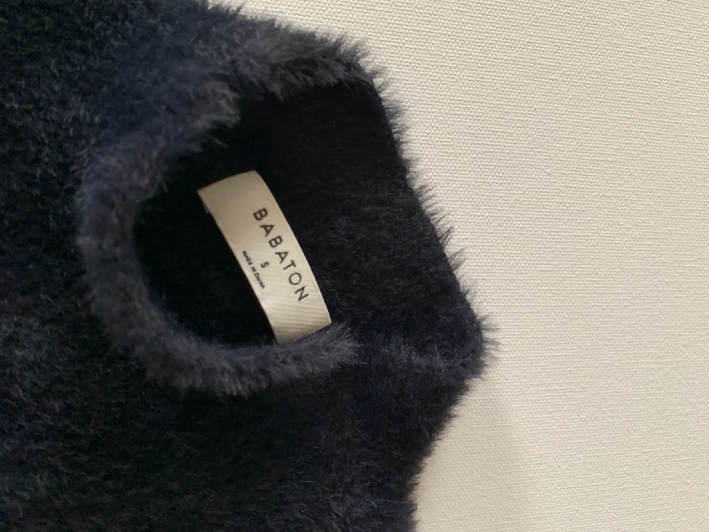 Babaton Fitted Fuzzy Black Sweater image indicator(2)