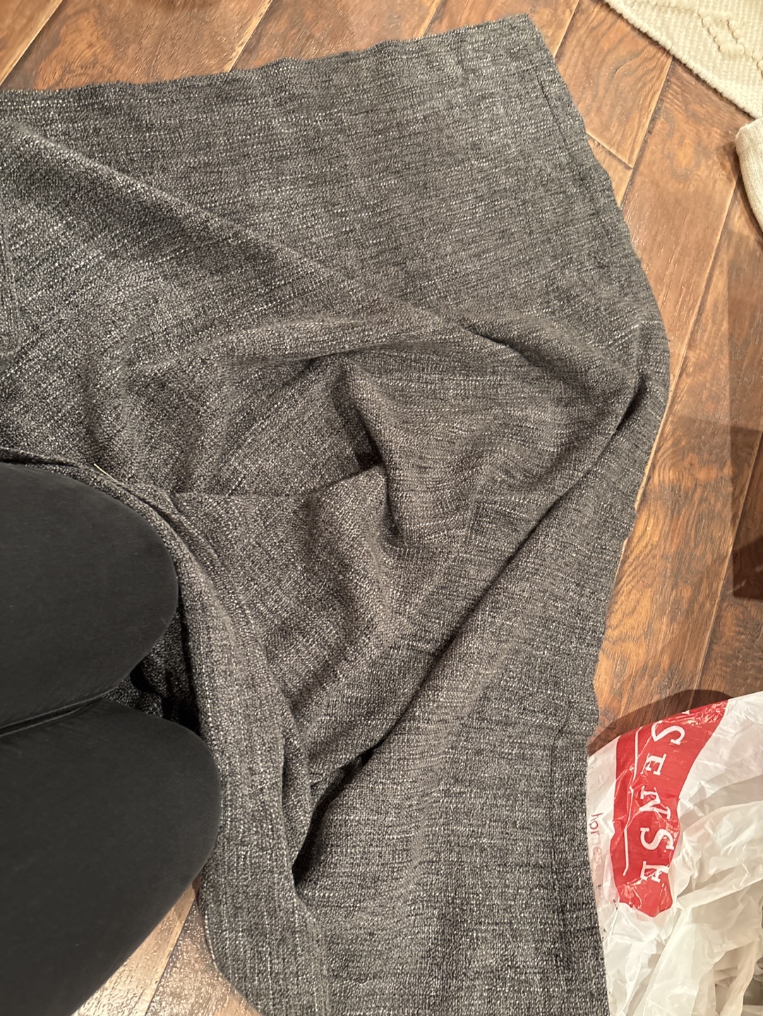 Gray Knit Throw Blanket - photo 3