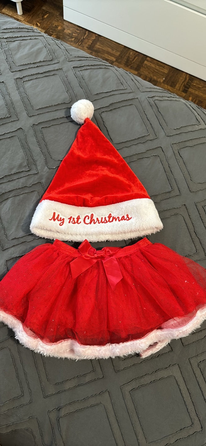 Baby Girl's Christmas Outfit 2pcs