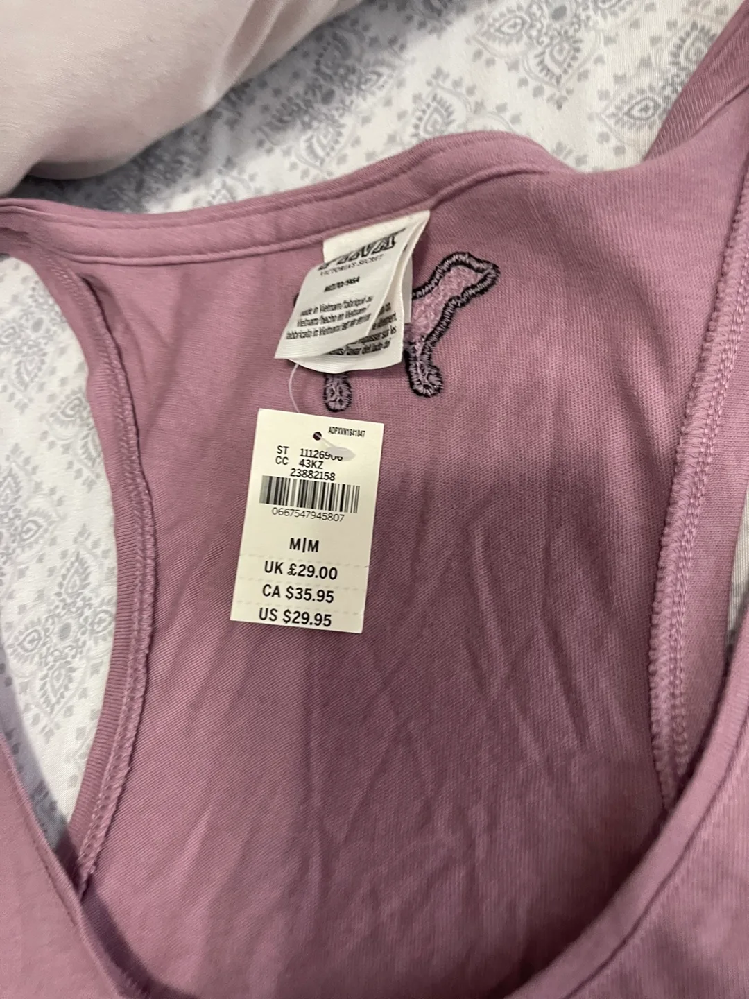 Pink Victoria's Secret Sequined Tank Top image indicator(2)