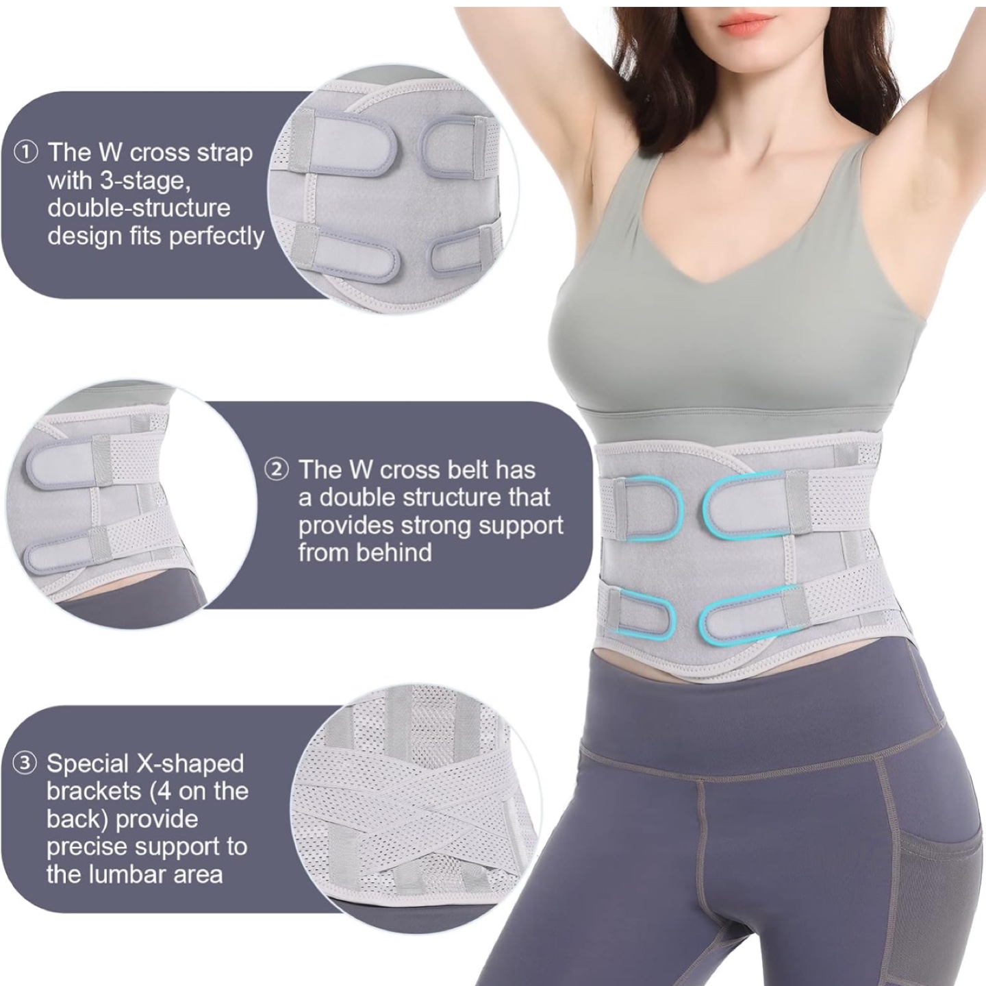 Back Support belt for women’s and men’s. Size M - photo 2