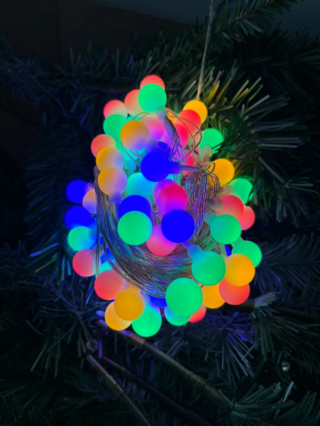 Large set of holographic Christmas tree decorations image indicator(7)