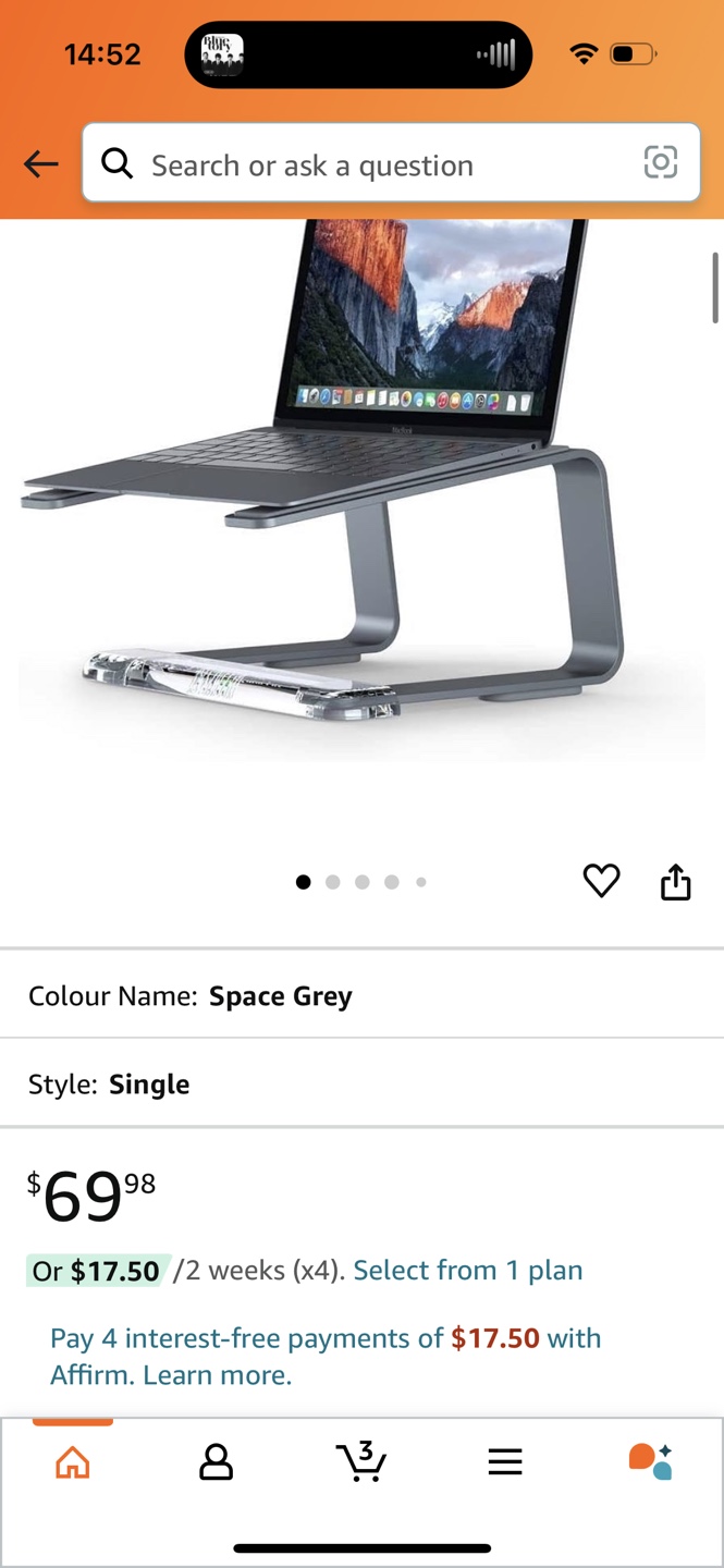 Griffin Laptop Stand - Ergonomic Computer Riser - photo 4