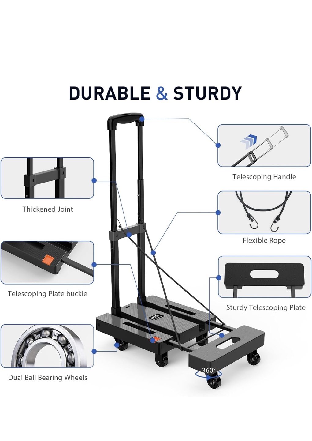 Folding Hand Truck Dolly Cart - photo 4