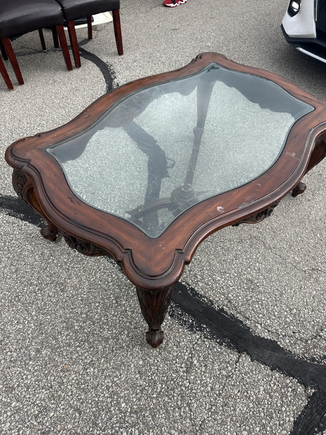 Glass Top Coffee Table - photo 2