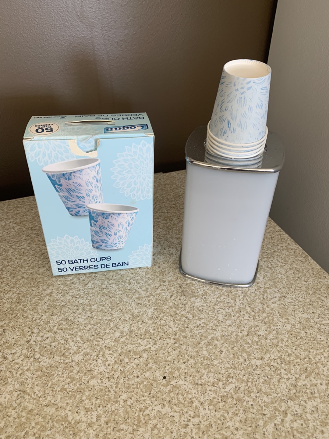 Bathroom  Cups  & Dispenser