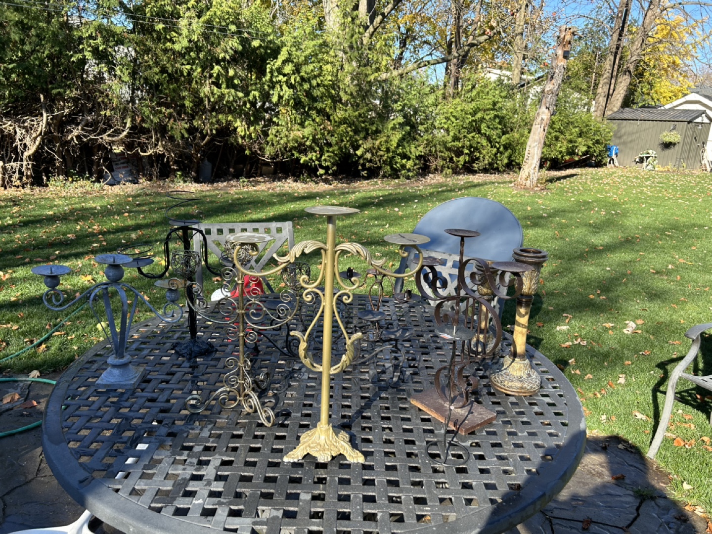 Metal candelabras FREE