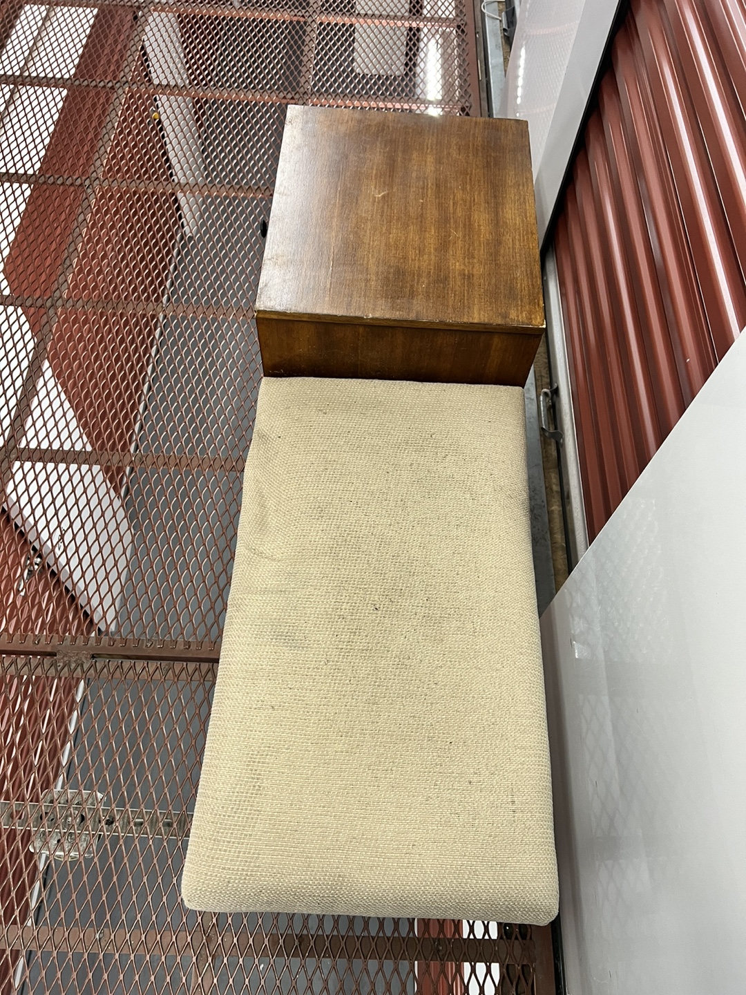 Vintage Mid-Century Modern Telephone Bench - photo 3