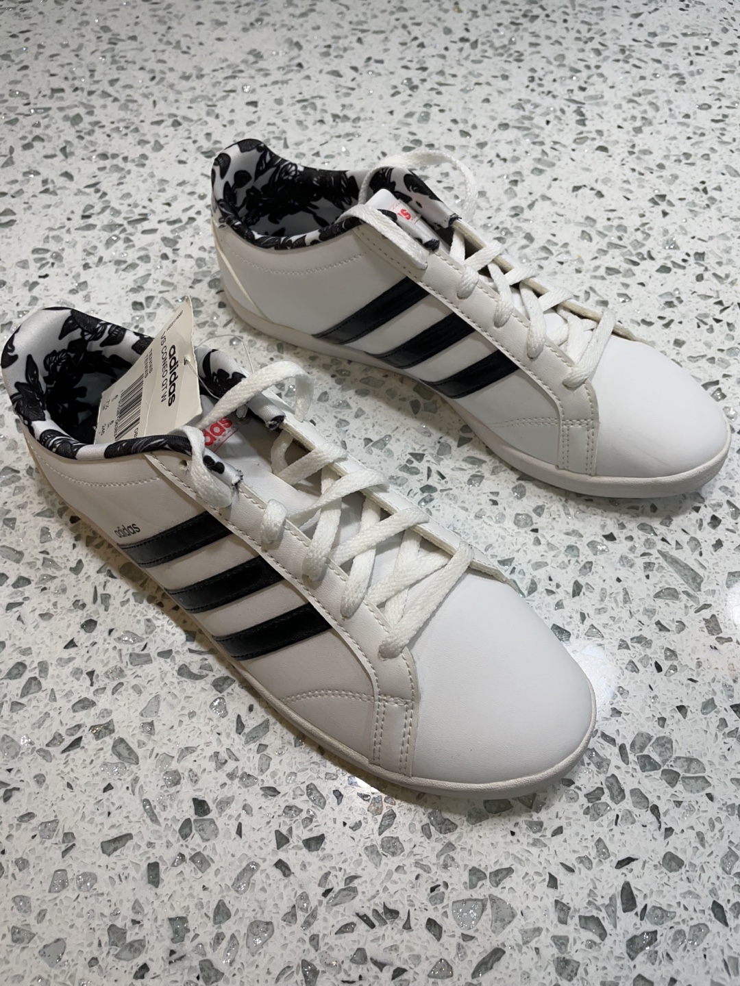Adidas Women's Black & White Sneakers