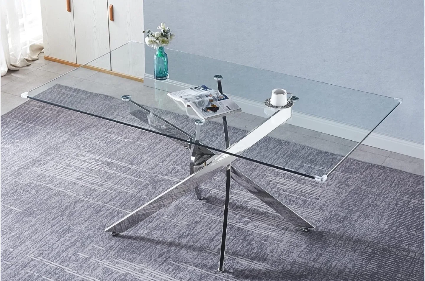 Glass and Chrome Coffee Table thumbnail