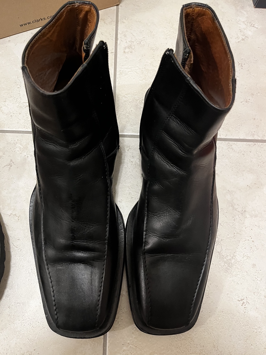 Men's Black Leather Boots - photo 2