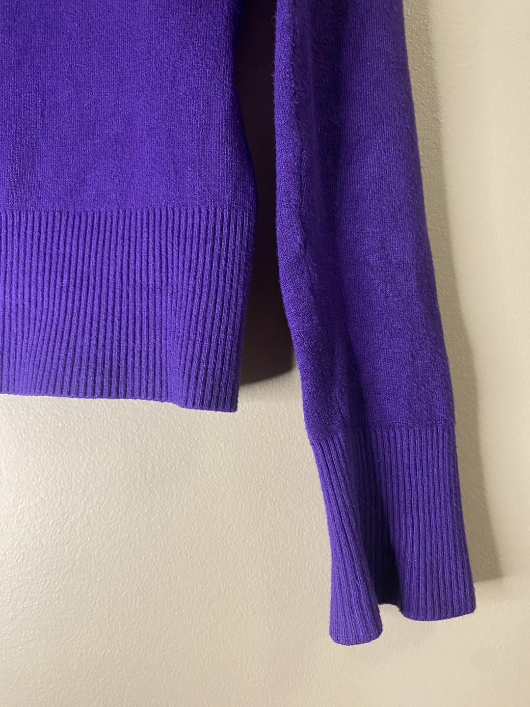 Purple V-Neck Sweater - photo 3