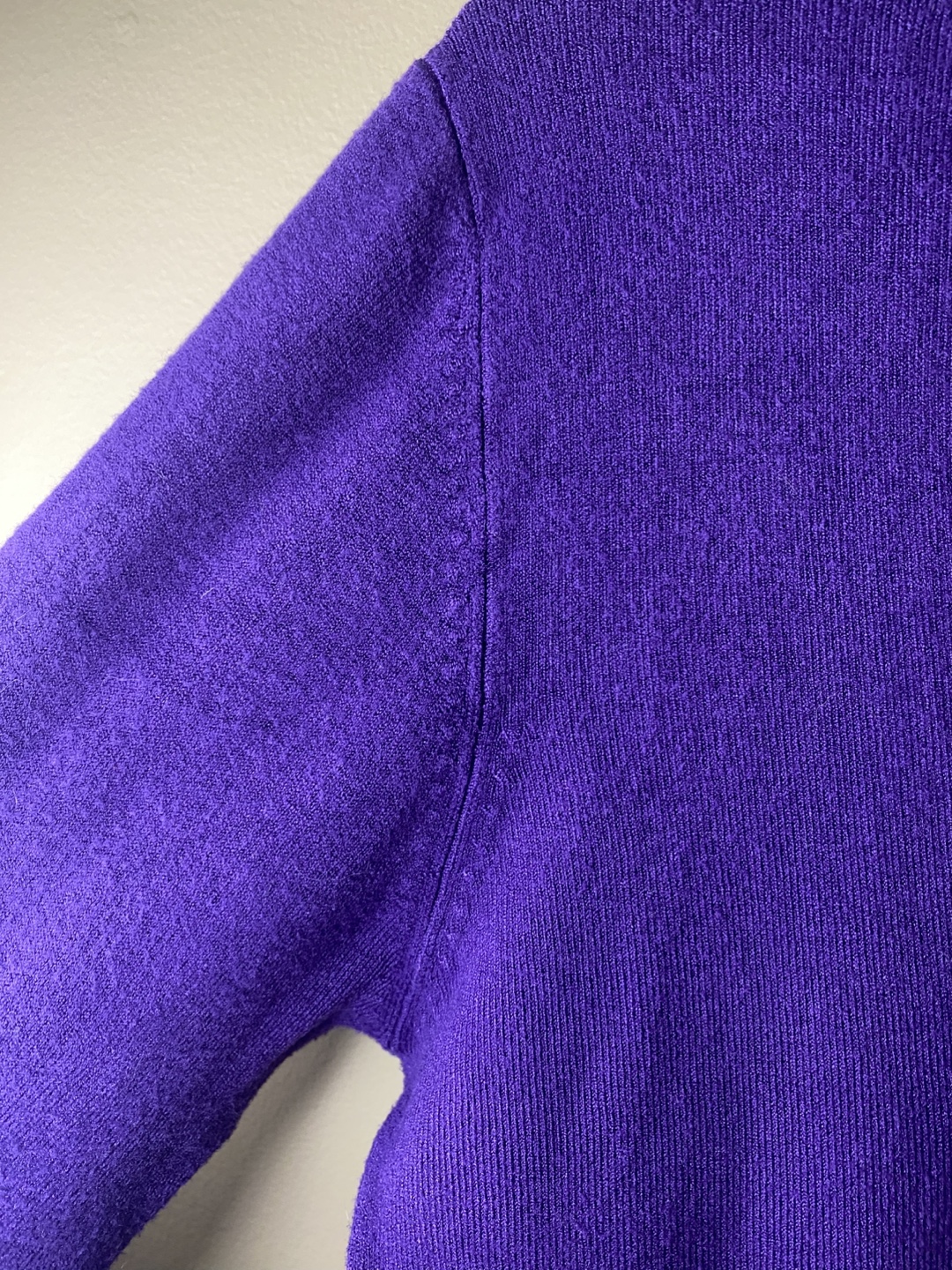 Purple V-Neck Sweater - photo 4