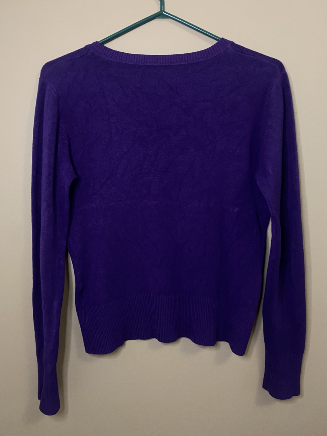 Purple V-Neck Sweater - photo 5