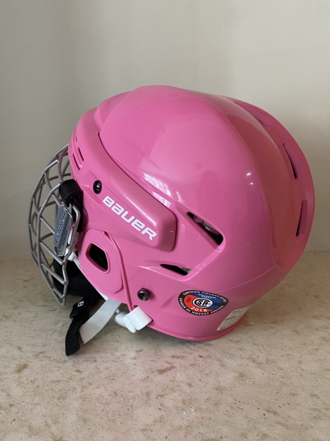 Bauer Prodigy Youth Hockey Helmet - Pink - photo 5