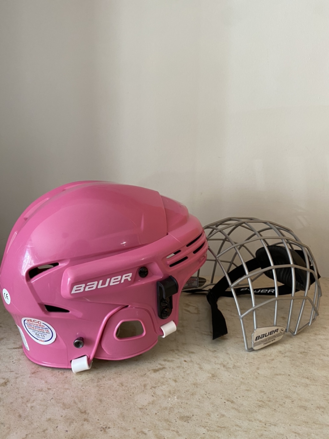 Bauer Prodigy Youth Hockey Helmet - Pink - photo 4