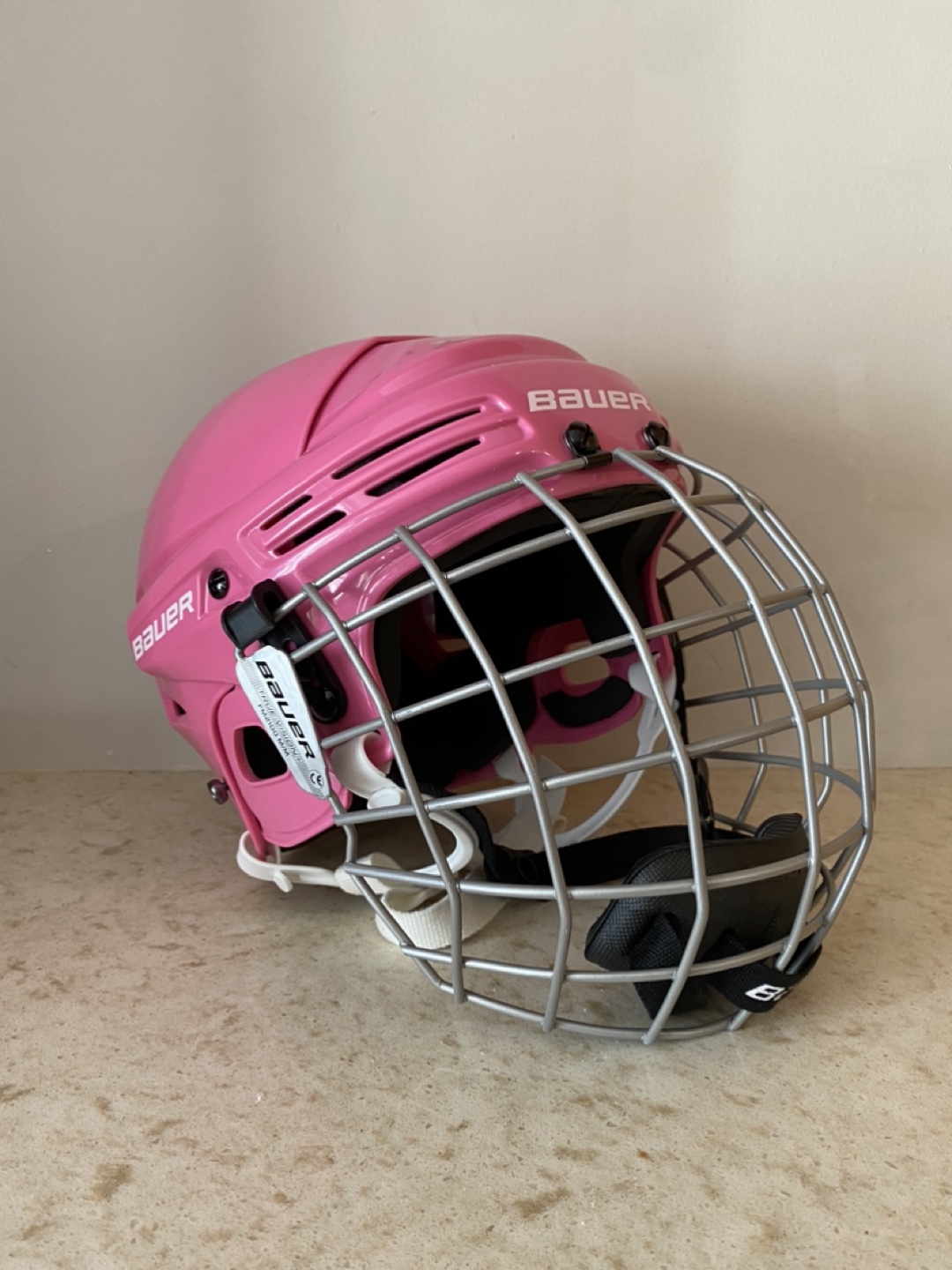 Bauer Prodigy Youth Hockey Helmet - Pink