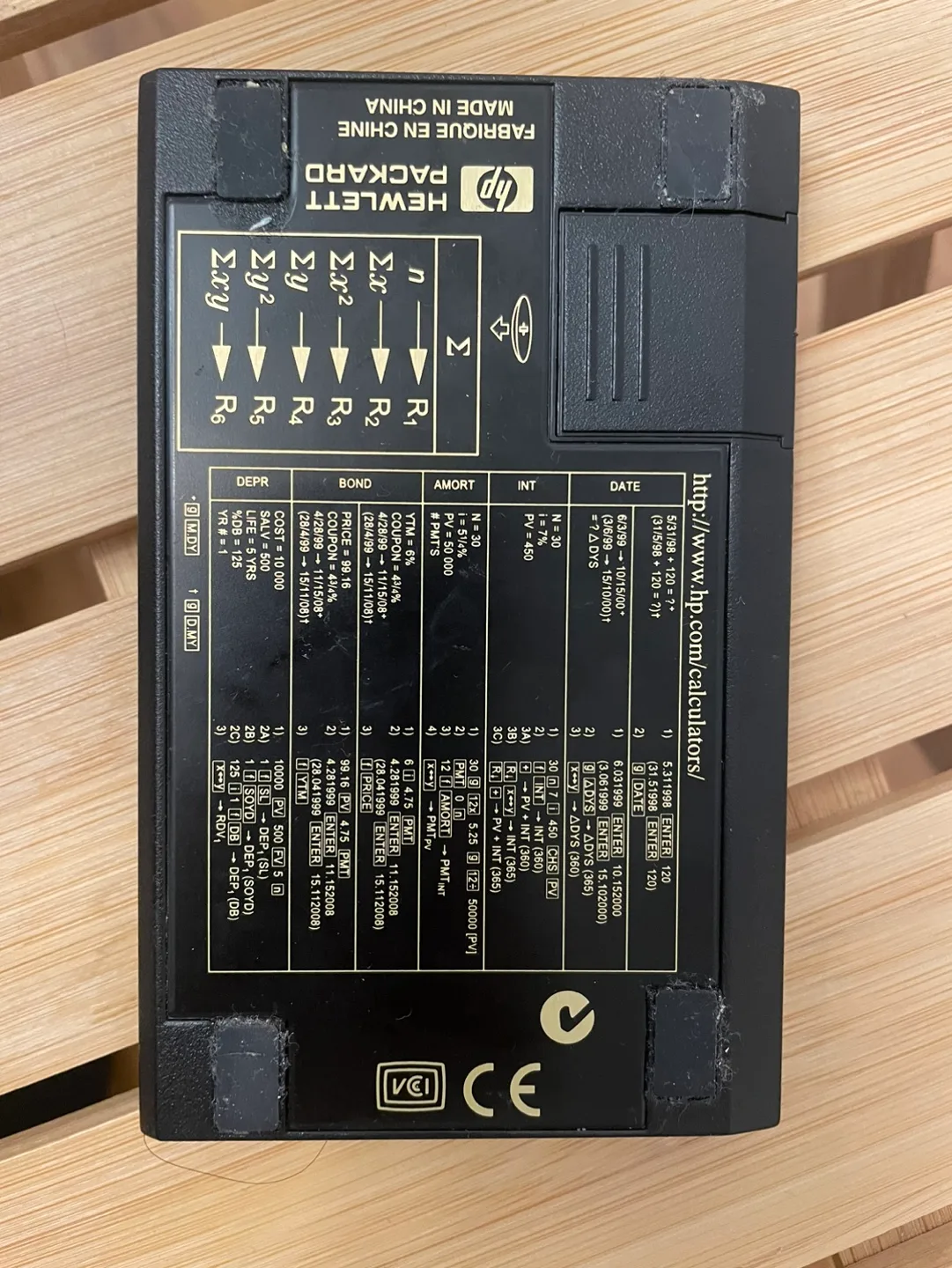 HP 12C Financial Calculator - Black/Gold image indicator(2)