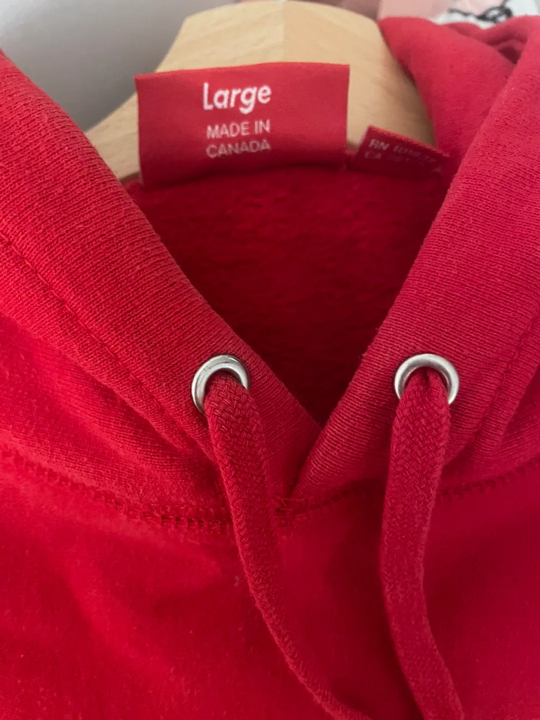 Supreme Red Hoodie Size Large image indicator(4)