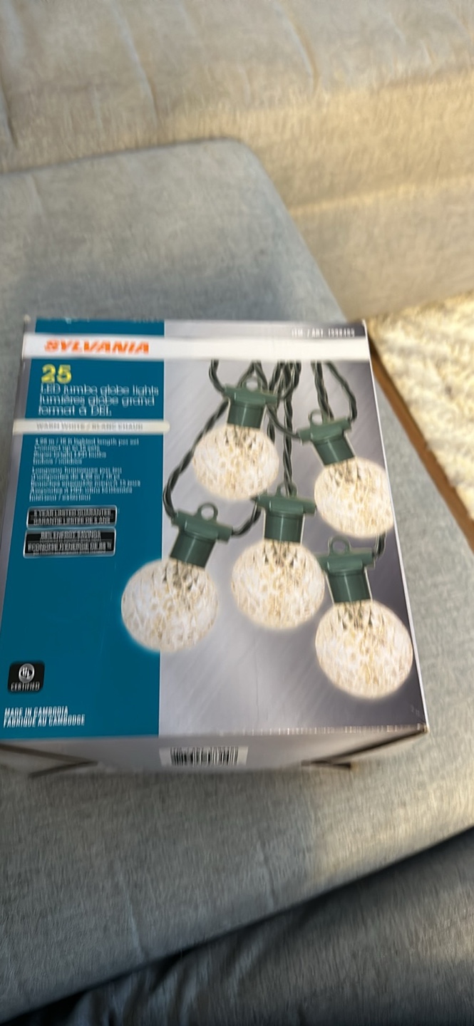 Sylvania 25 LED Jumbo Globe Lights Warm White