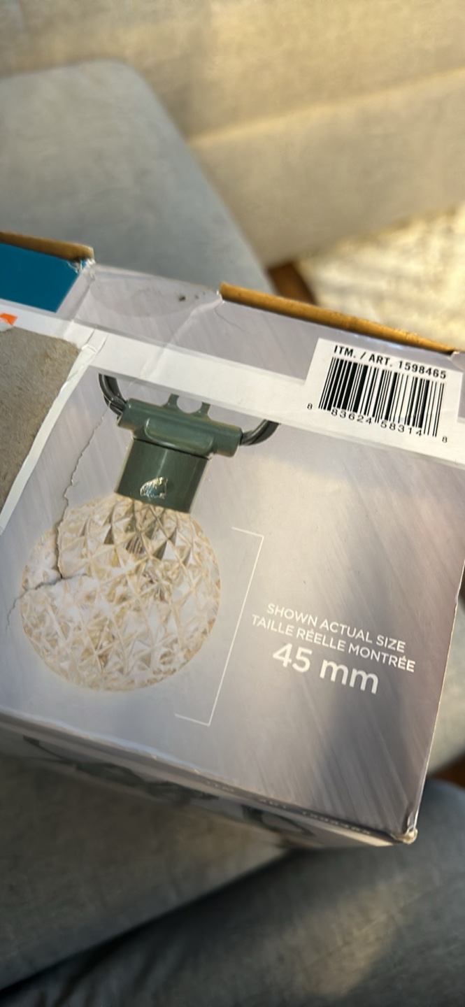 Sylvania 25 LED Jumbo Globe Lights Warm White - photo 4
