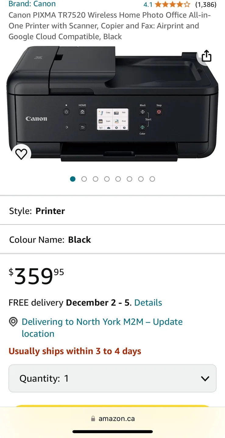 Canon Wireless Colour Inkjet Printer image indicator(6)