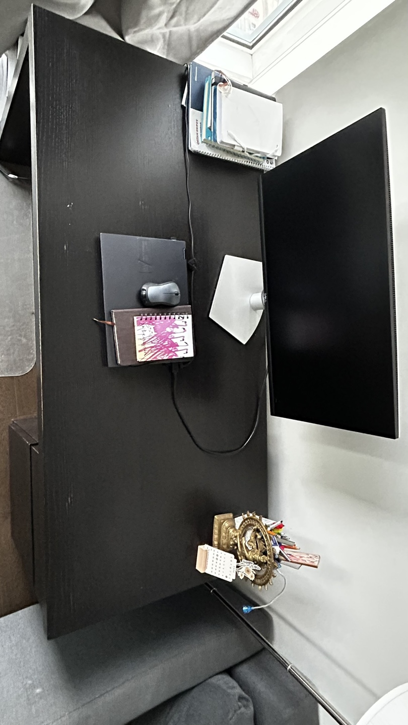Moving sale - Black IKEA Desk with Drawer - photo 3