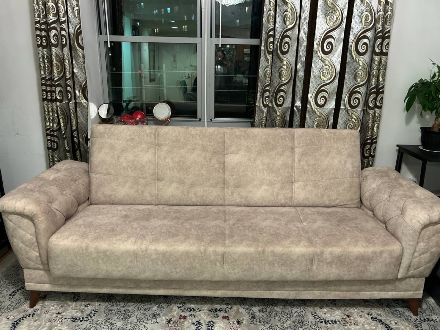 Beige Sofa Bed