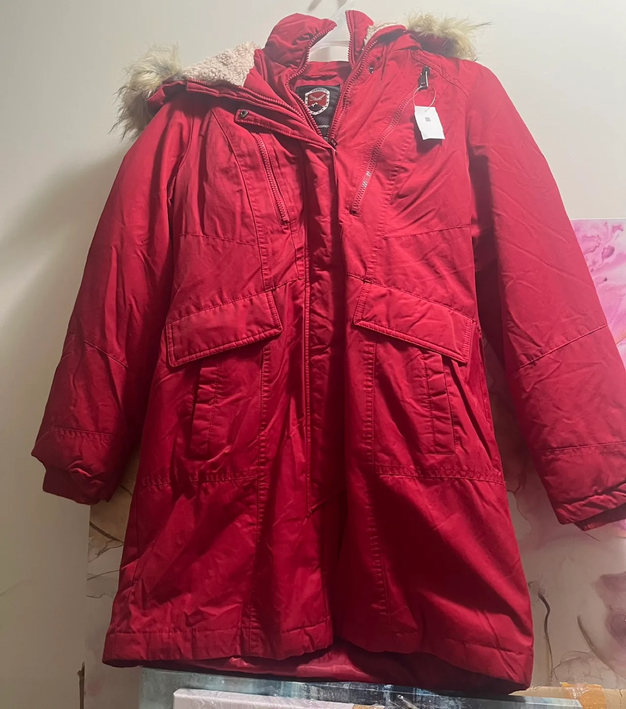 1 Madison expedition Women's Parka Jacket, Red sz S image indicator(5)