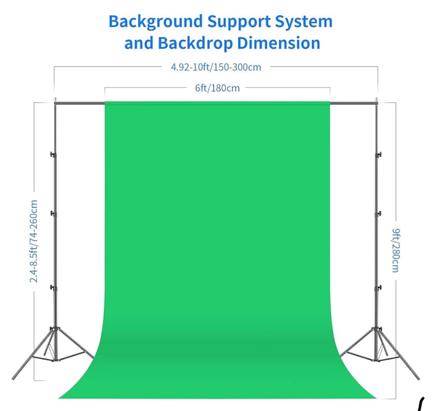 Neewer Photography Lighting Kit with Green Screen Background - photo 2