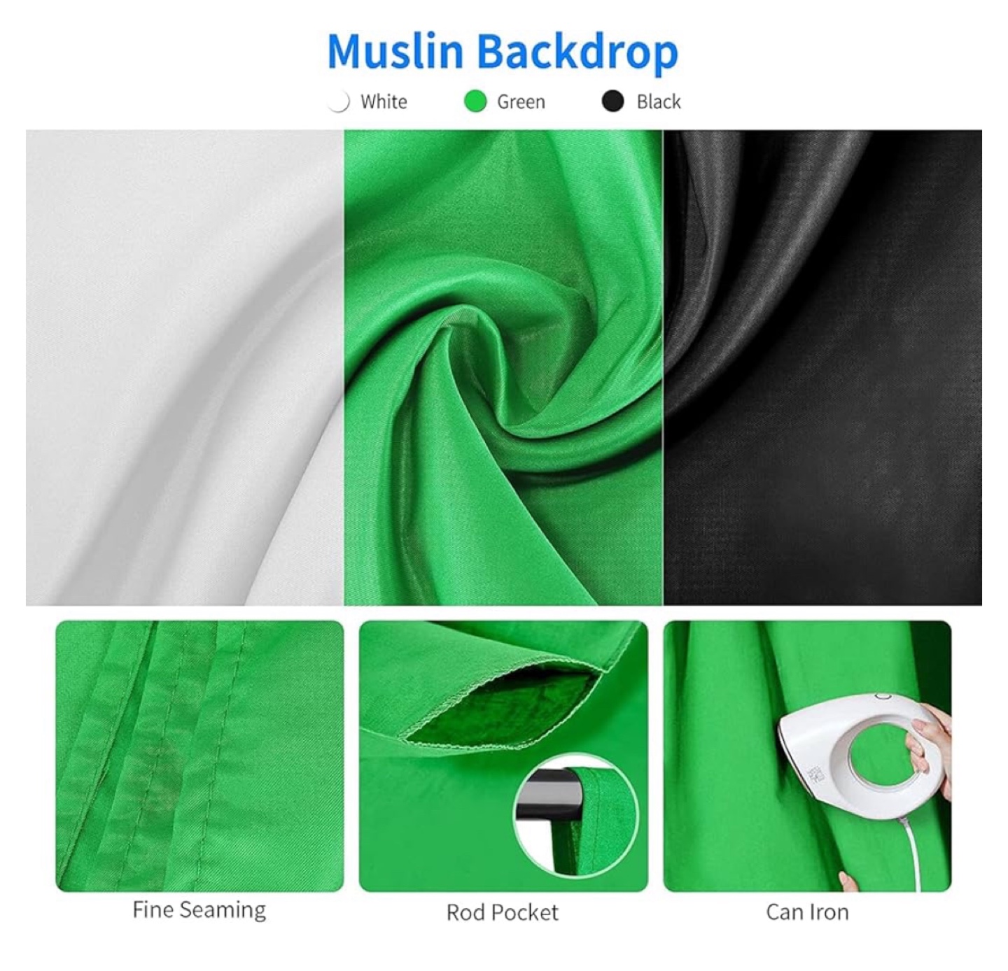 Neewer Photography Lighting Kit with Green Screen Background - photo 4