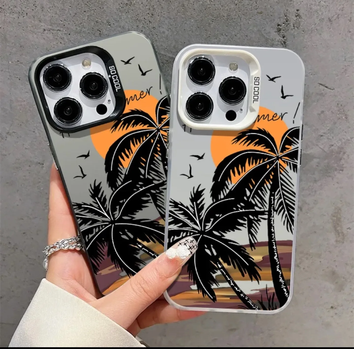 Phone Case with Palm Tree Design