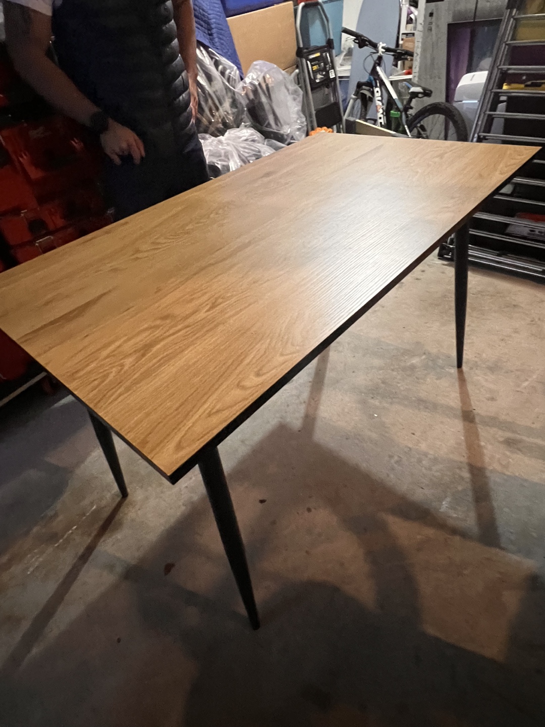 Dining table with black legs - photo 5