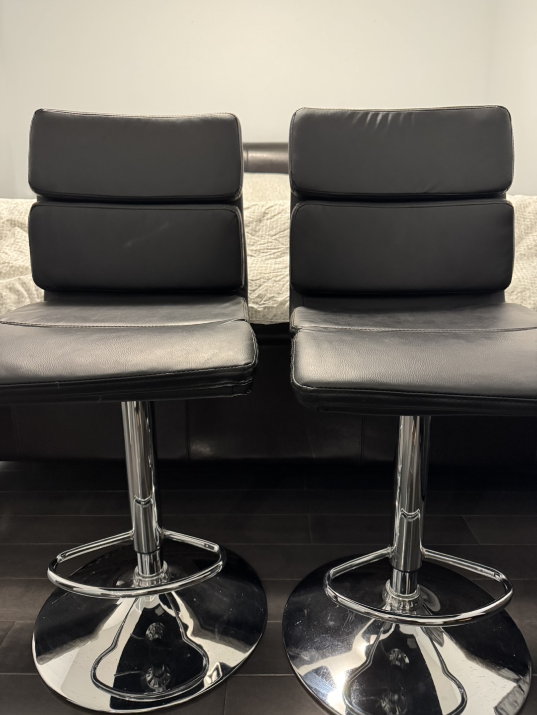Set of 2 Adjustable Bar Stools - photo 3