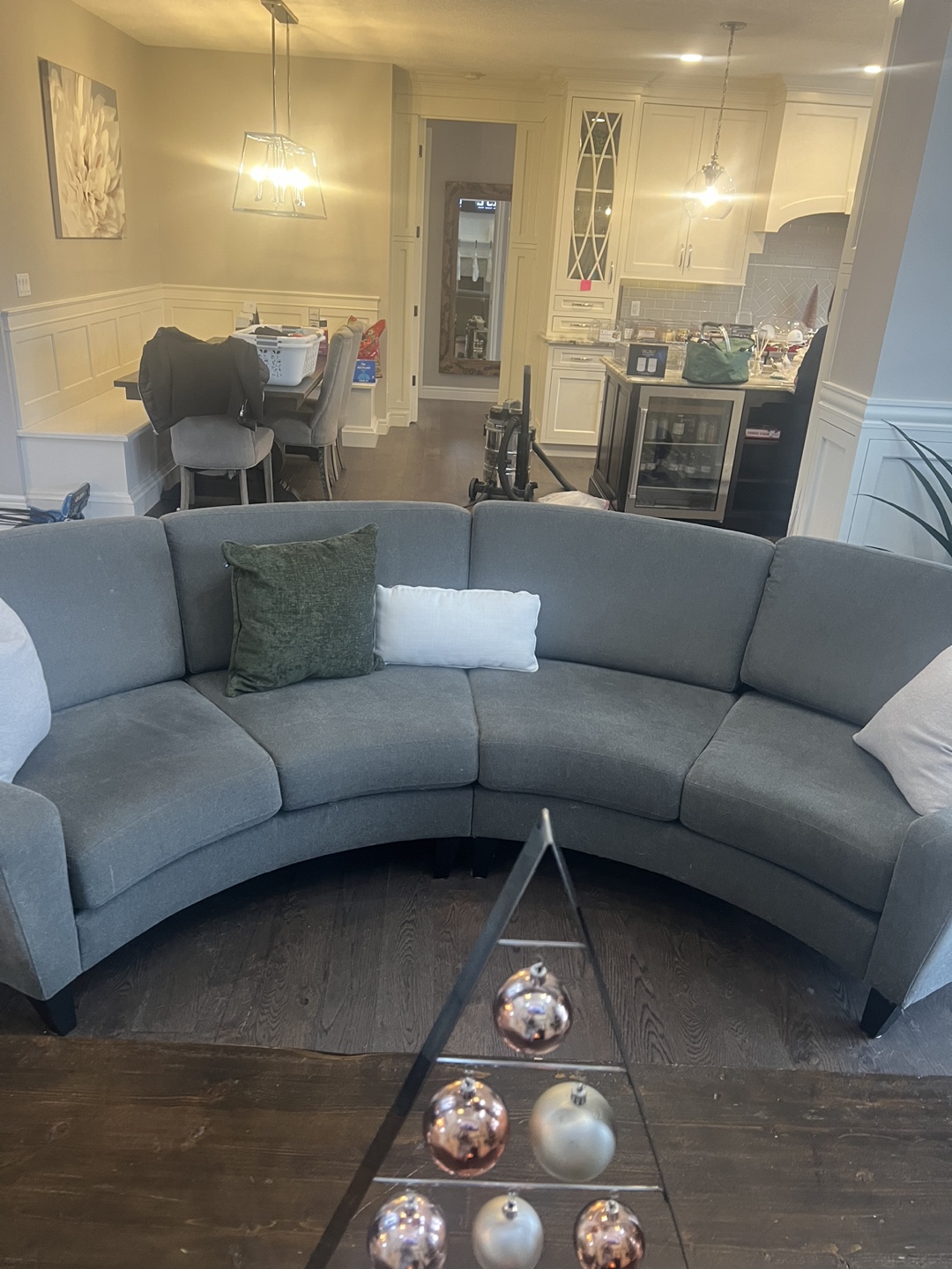 Curved Sectional Sofa - photo 2