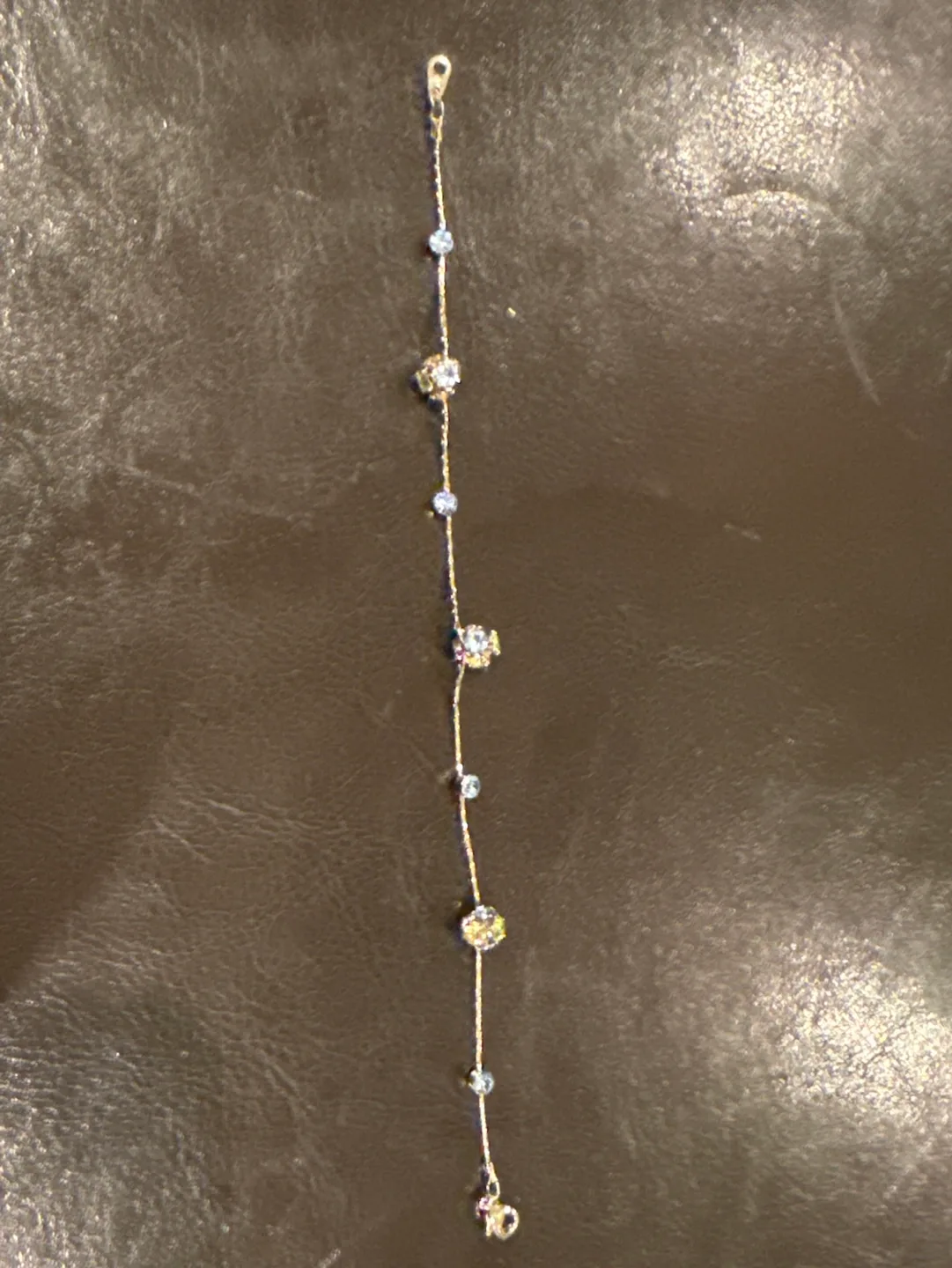 Silver Bracelet with Clear Stones thumbnail