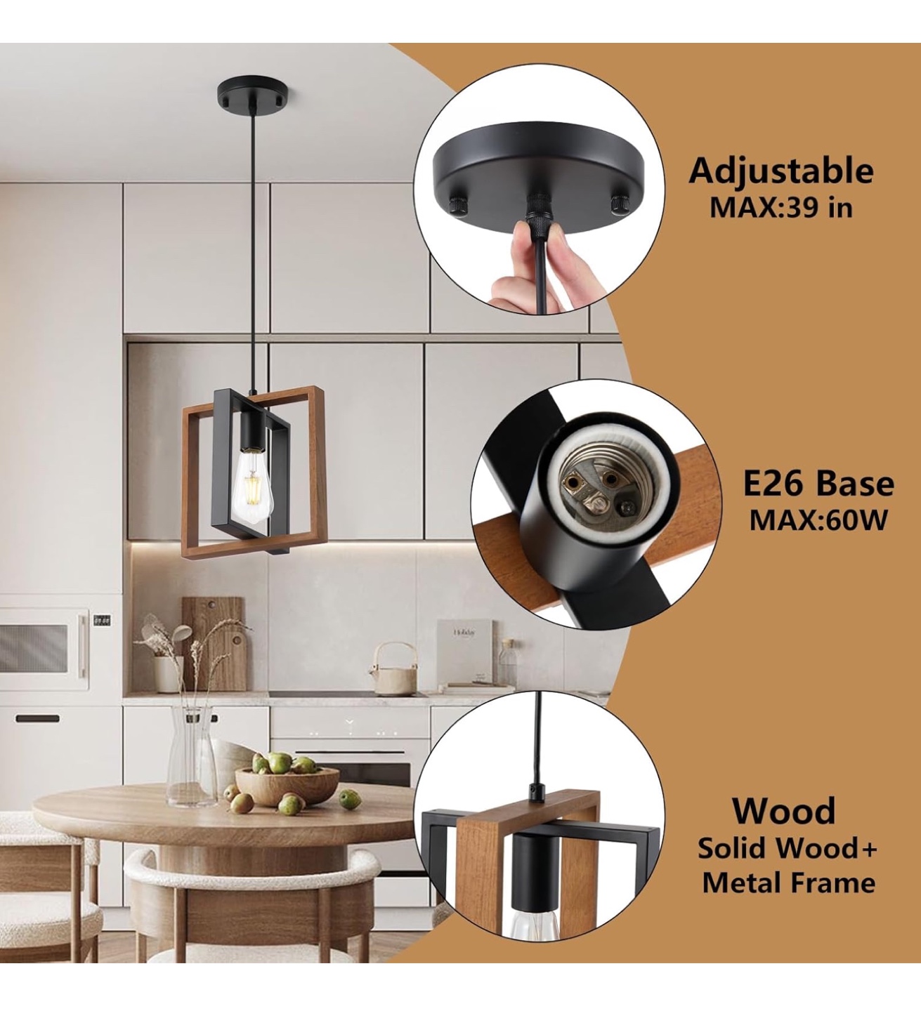 Modern Farmhouse Pendant Light - photo 3