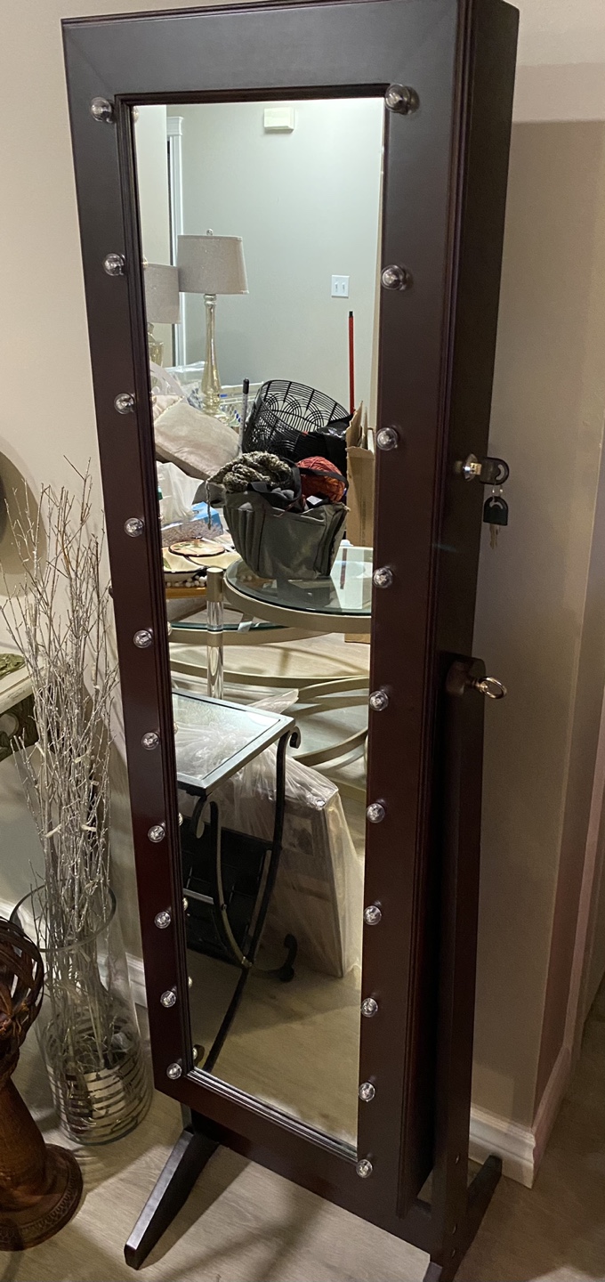 Full Length Mirror with Lights and Storage - photo 2