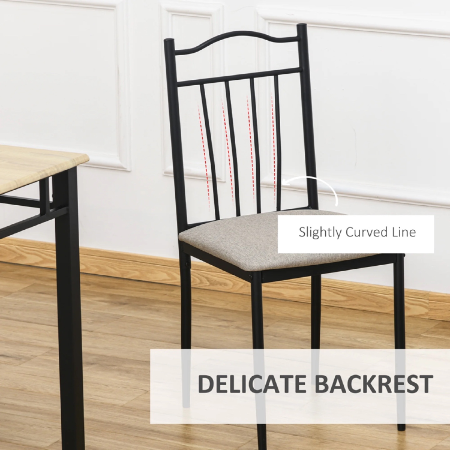 new Set of 4 dining chairs and table - photo 4
