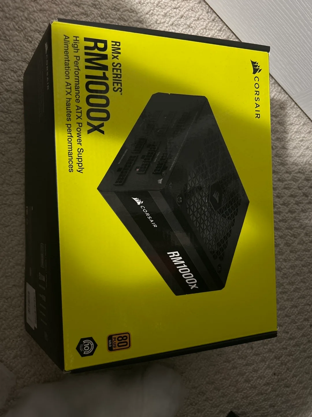 Corsair RM1000x Power Supply with Cooler thumbnail