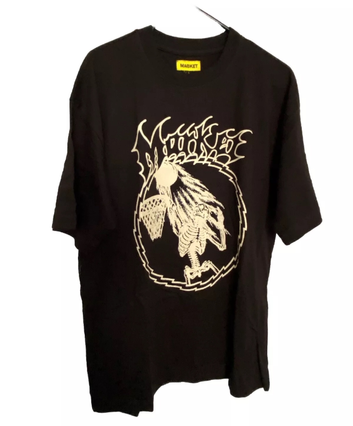 MARKET Skeleton Basketball T-Shirt Sz:L (unique one of a kind)