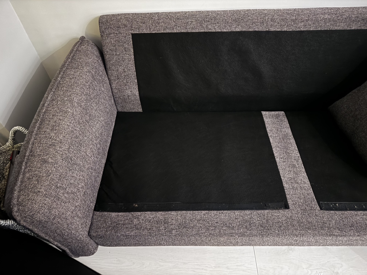 Grey Sofa fabric couch - photo 3