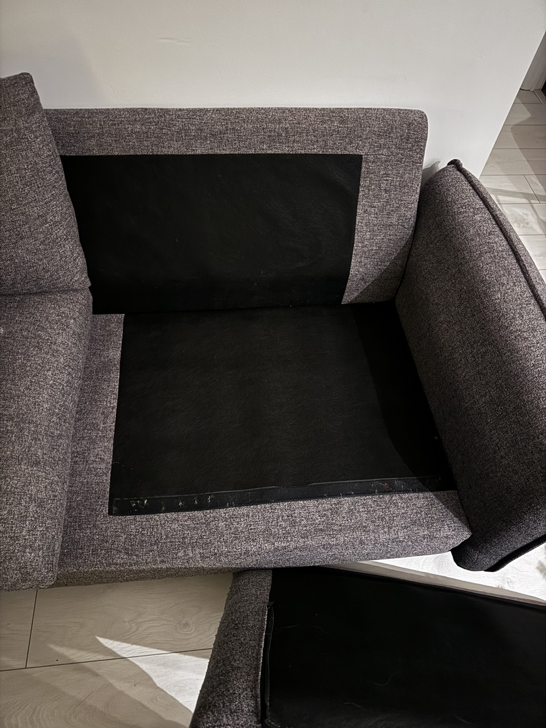 Grey Sofa fabric couch - photo 4
