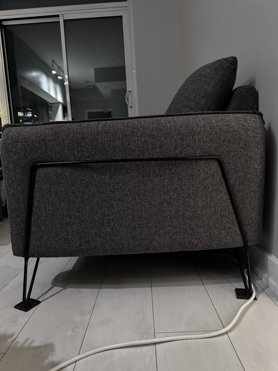 Grey Sofa fabric couch - photo 2