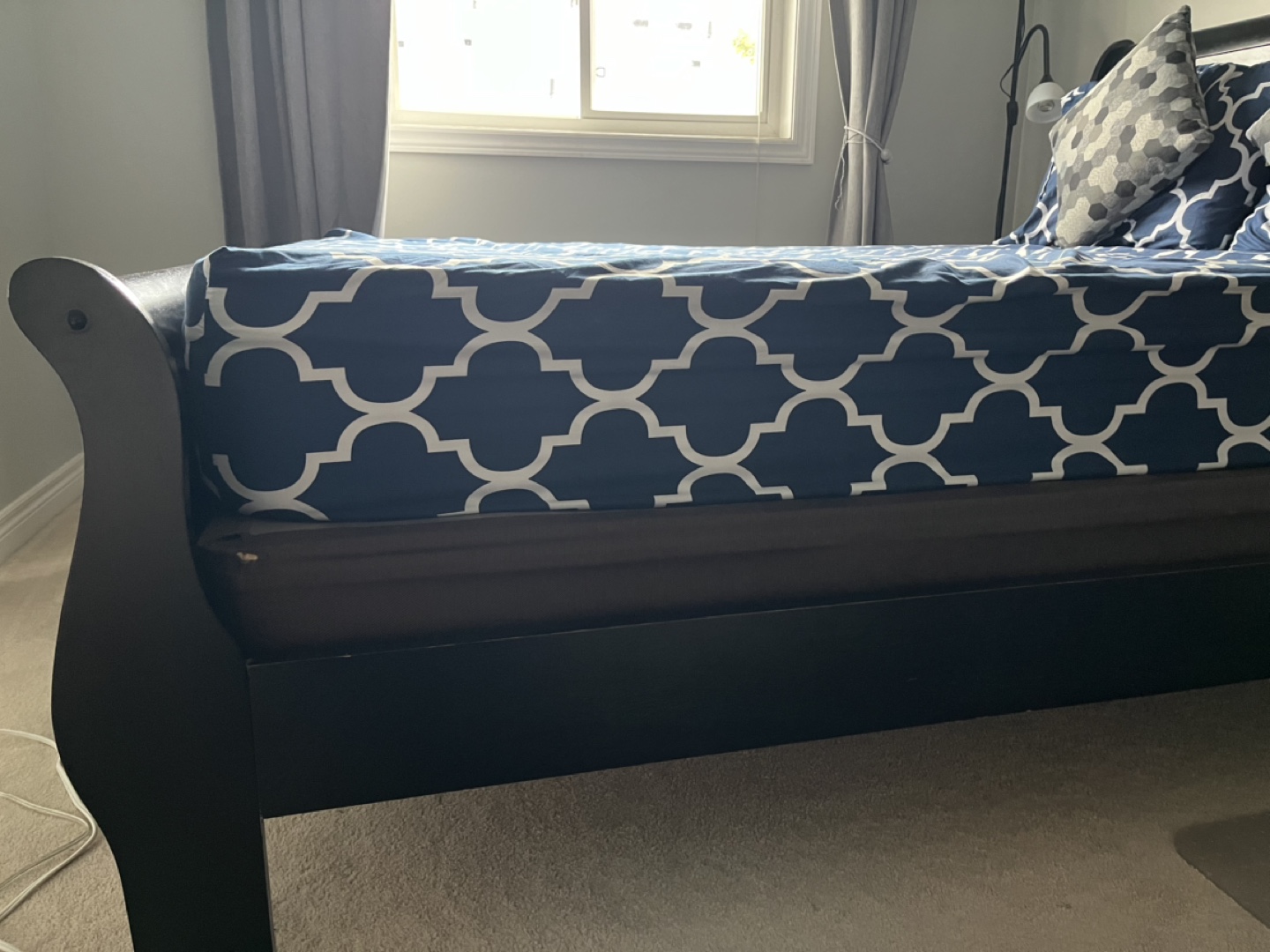 Queen Bed with Mattress and box spring