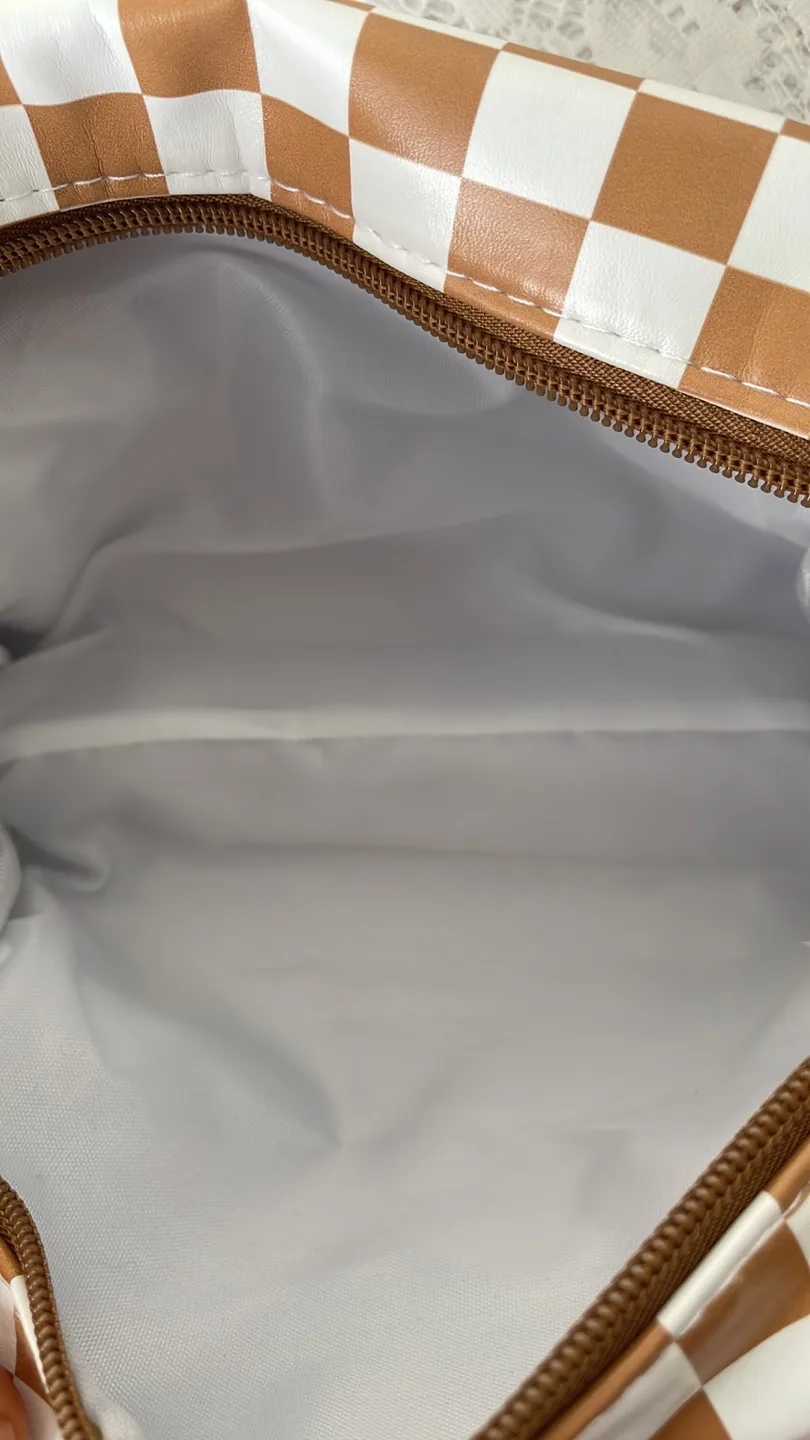 Checkered Makeup Bag (brand-new) image indicator(6)