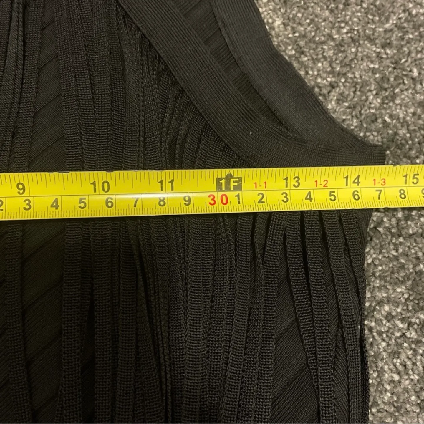 Torn by Ronny Kobo Fringe Ribbed Textured Medium Halter Top image indicator(7)